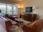Large Living Area with great view of Golf Course and Lake